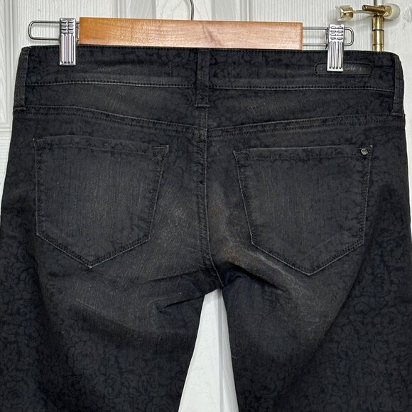 Mavi Jeans Co. Black Floral Patterned Womens Skinny Jeans - Picture 4 of 12